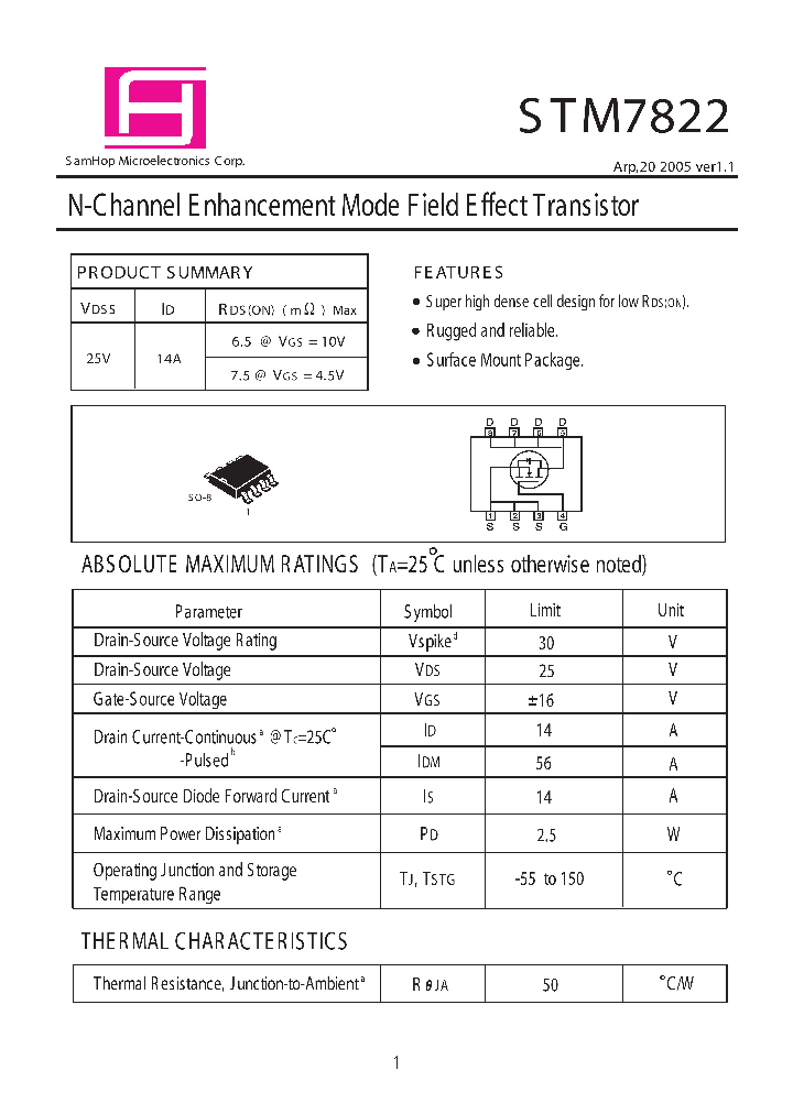 STM7822_2101325.PDF Datasheet