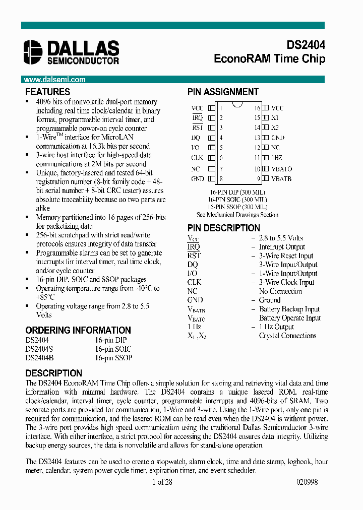 DS2404_2100644.PDF Datasheet