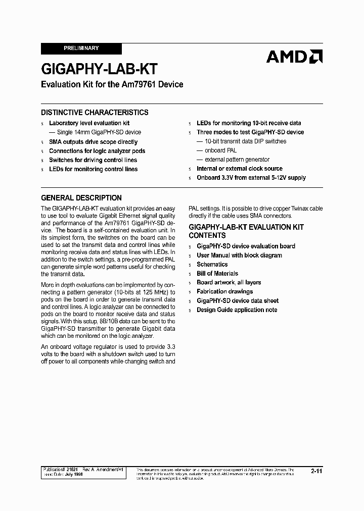 GIGAPHY-LAB-KT_2103159.PDF Datasheet