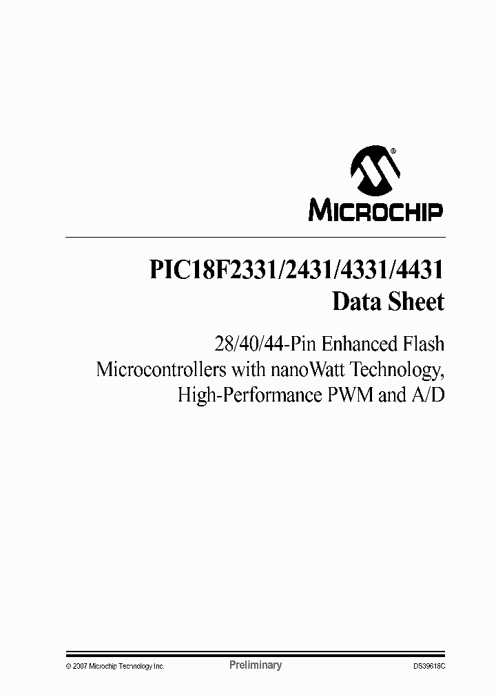 PIC18F233107_2104070.PDF Datasheet