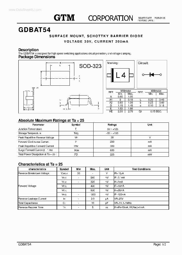 GDBAT54_2102189.PDF Datasheet