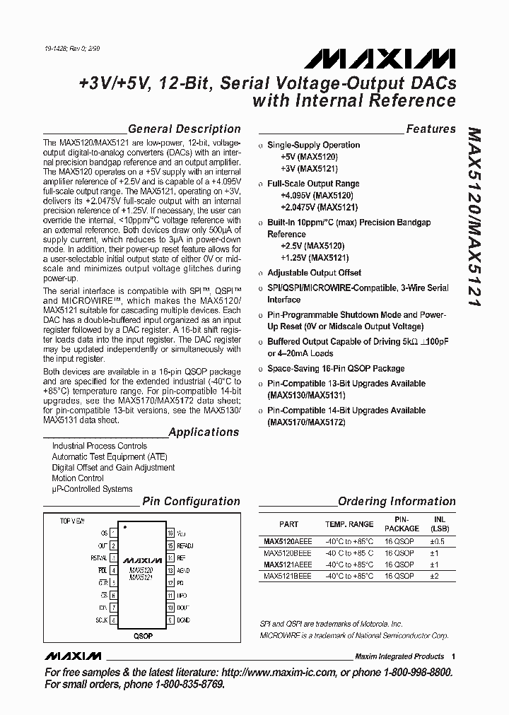 MAX5121AEEE_2105084.PDF Datasheet