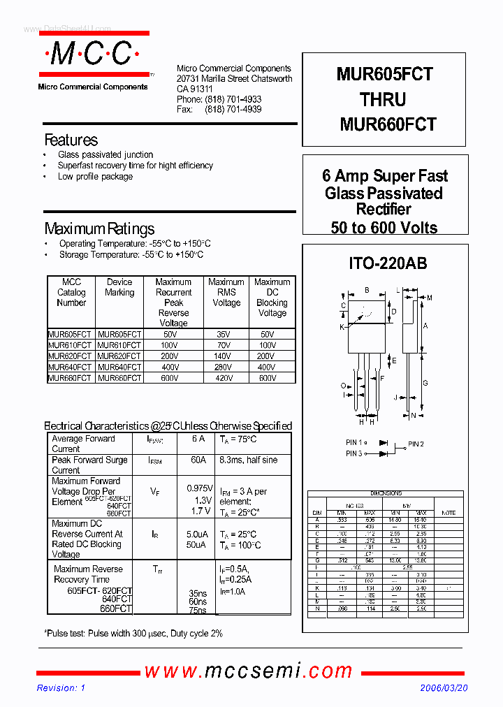 MUR620FCT_2106687.PDF Datasheet