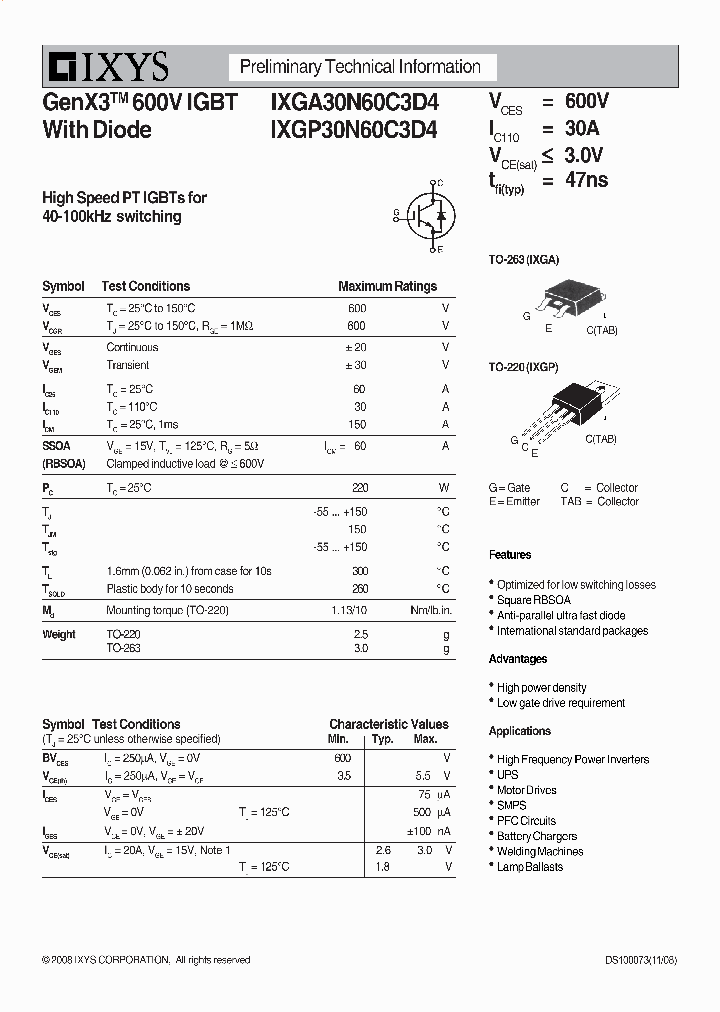 IXGA30N60C3D4_2114982.PDF Datasheet