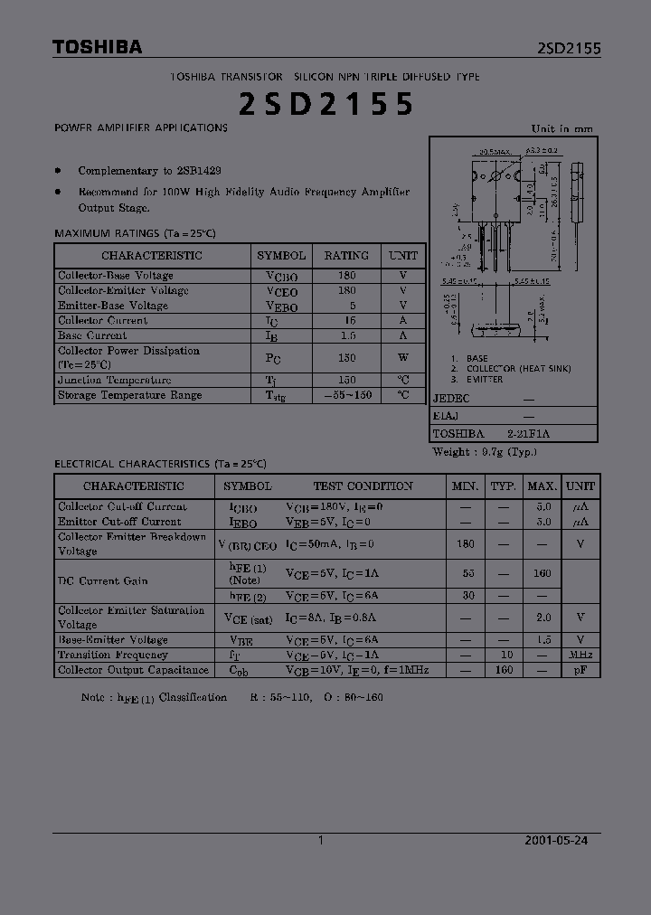 2SD2155O_2116127.PDF Datasheet