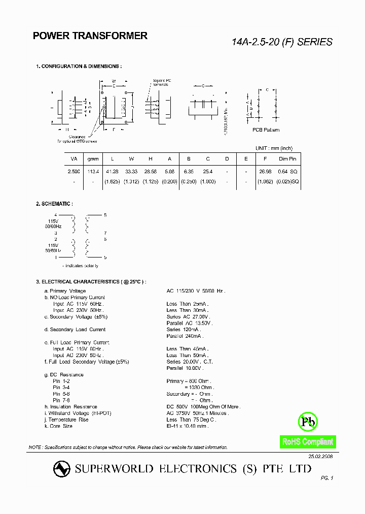 14A-25-20_2116139.PDF Datasheet