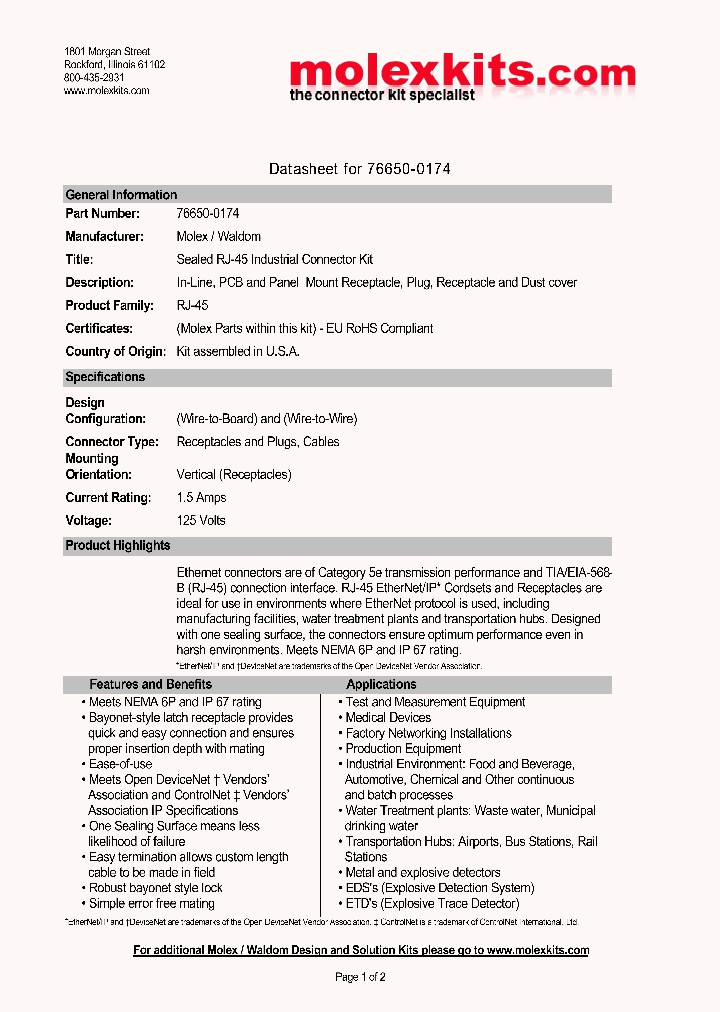 76650-0174_2130660.PDF Datasheet