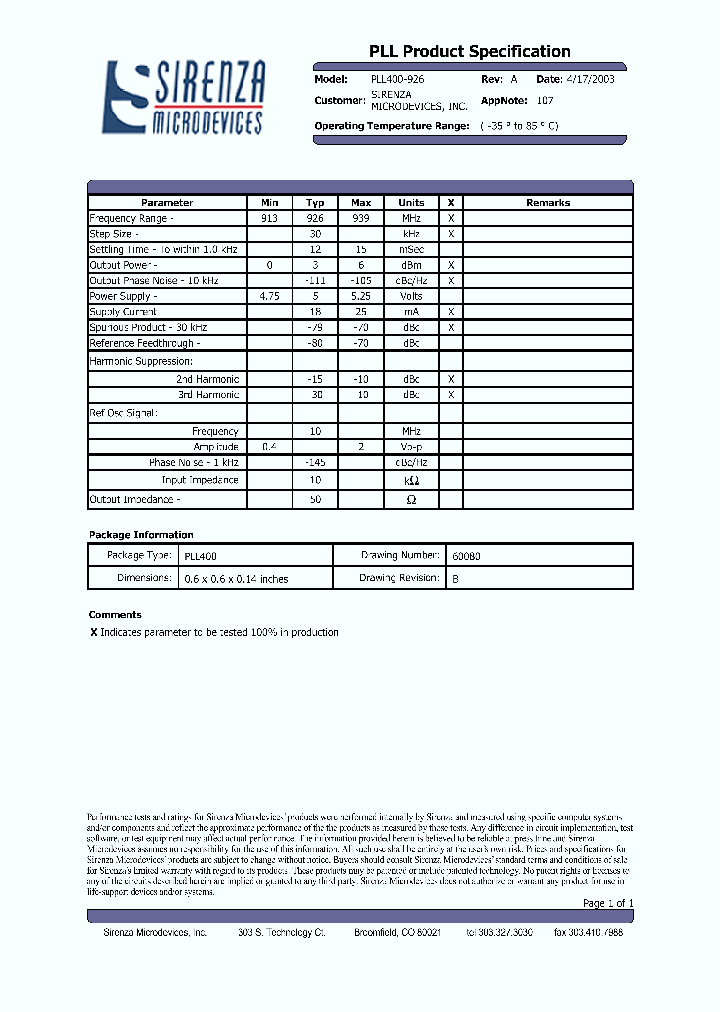 PLL400-926_2139495.PDF Datasheet