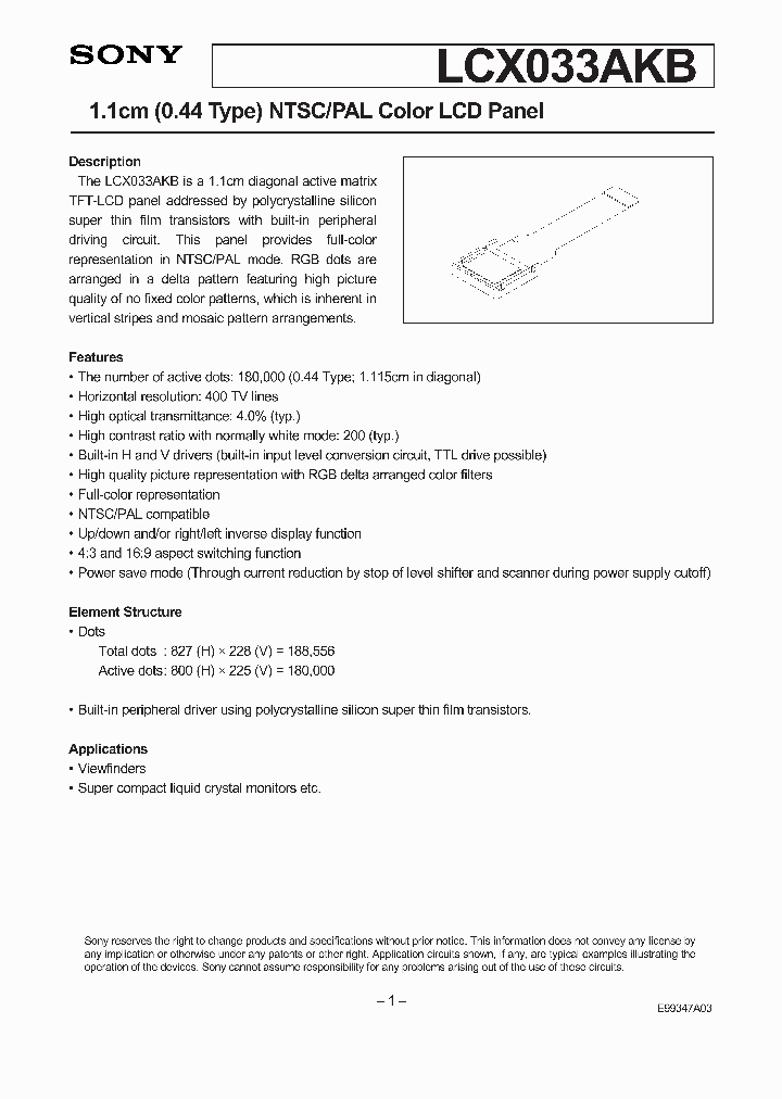 LCX033AKB_2155270.PDF Datasheet