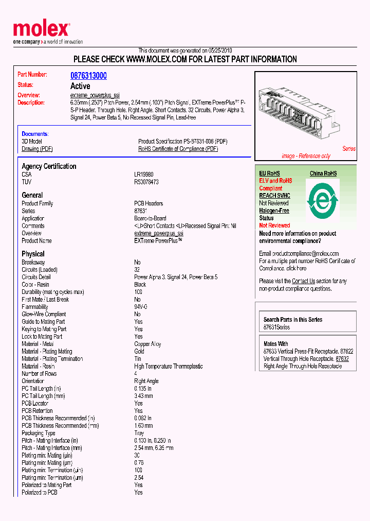 87631-3000_2159116.PDF Datasheet