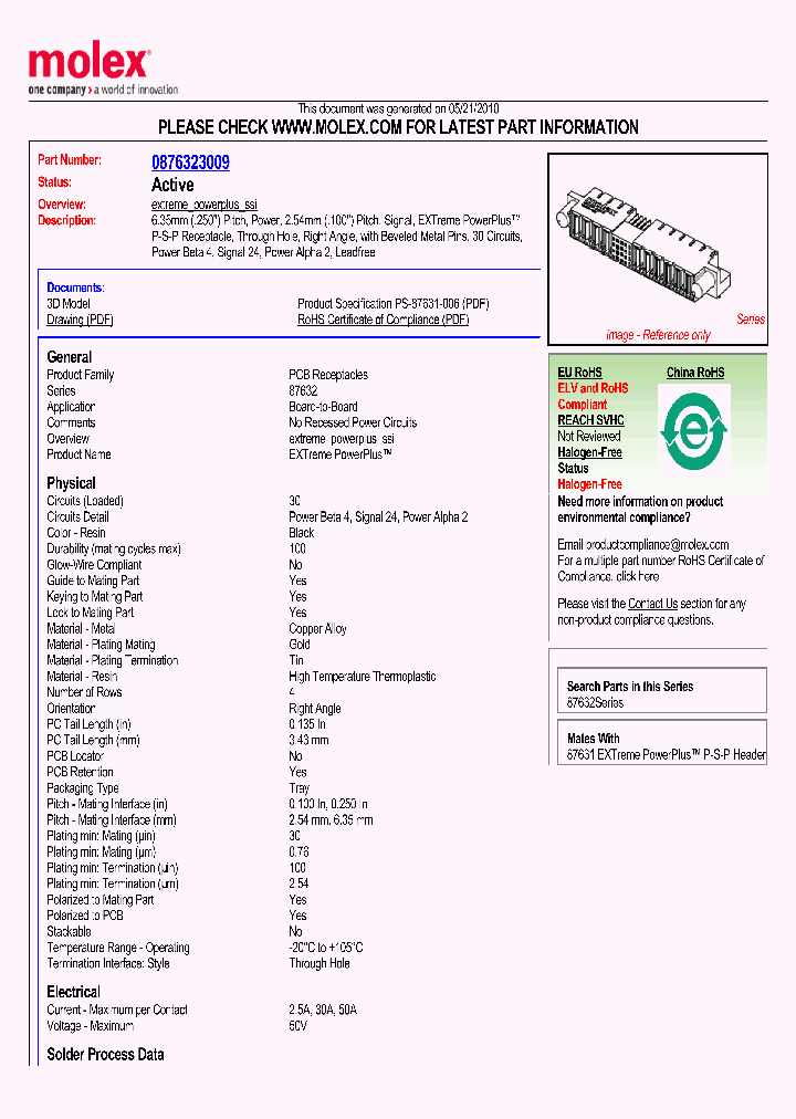 87632-3009_2163719.PDF Datasheet