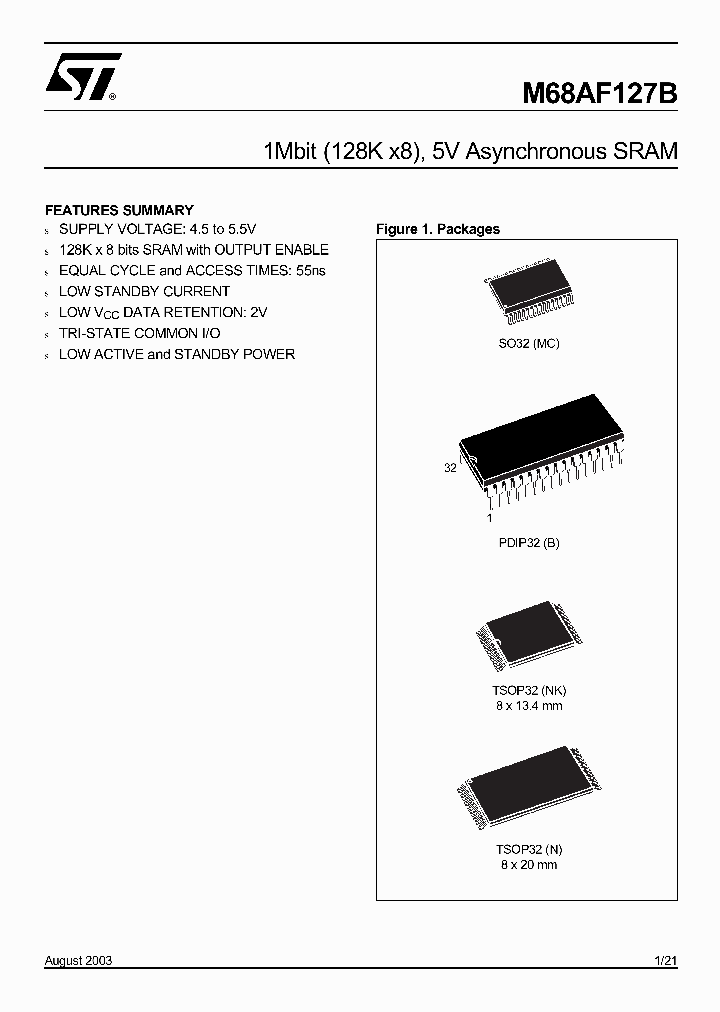 M68AF127B_2166422.PDF Datasheet