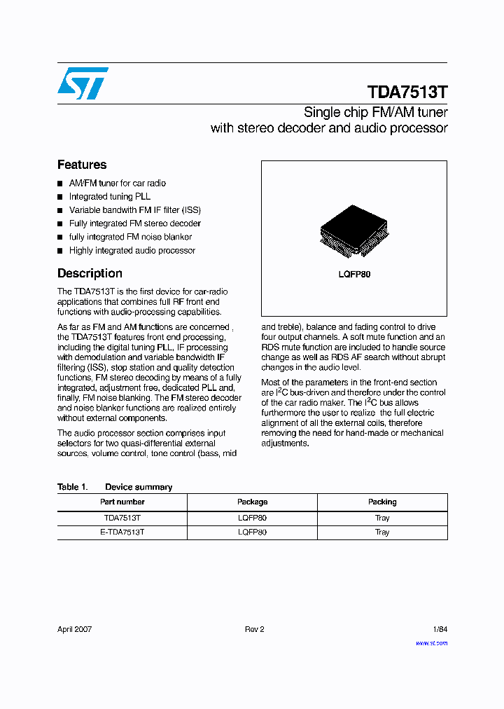TDA7513T_2170344.PDF Datasheet