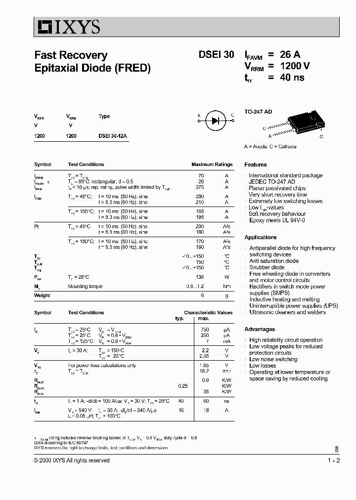 DSEI30-12A_2169726.PDF Datasheet