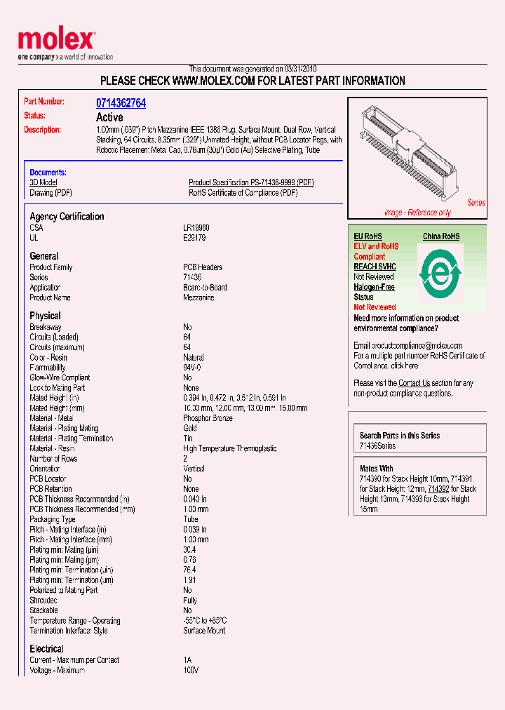 71436-2764_2173738.PDF Datasheet