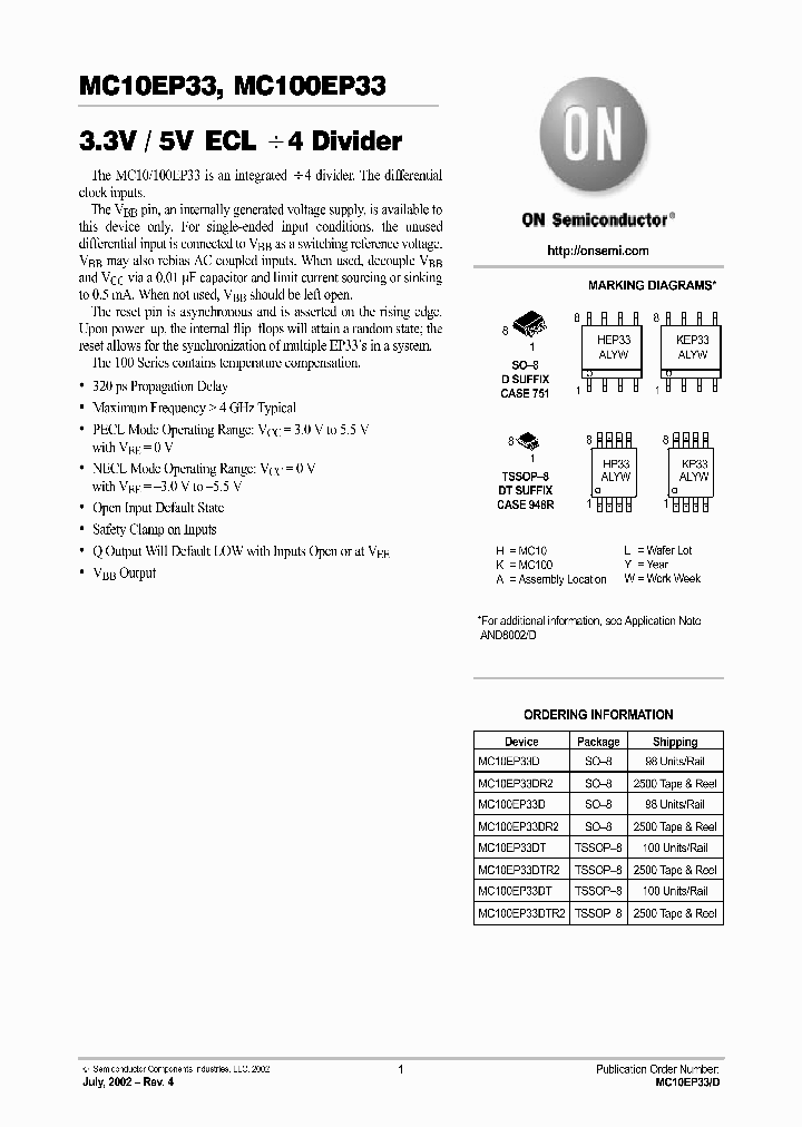 MC10EP33-D_2174753.PDF Datasheet