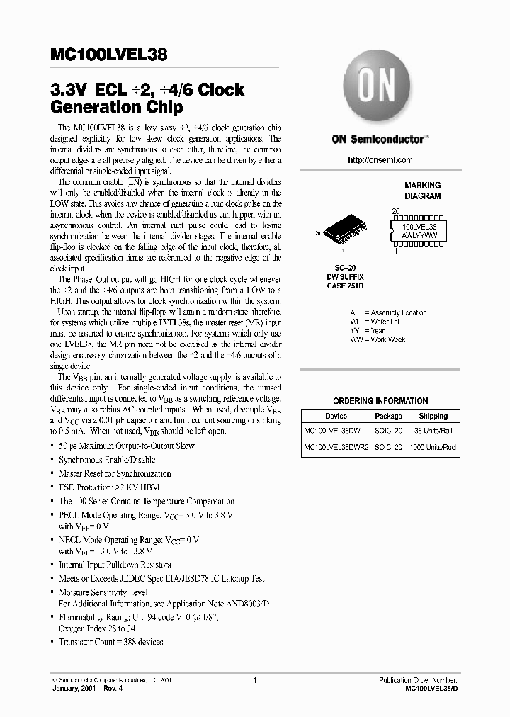MC100LVEL38-D_2176204.PDF Datasheet