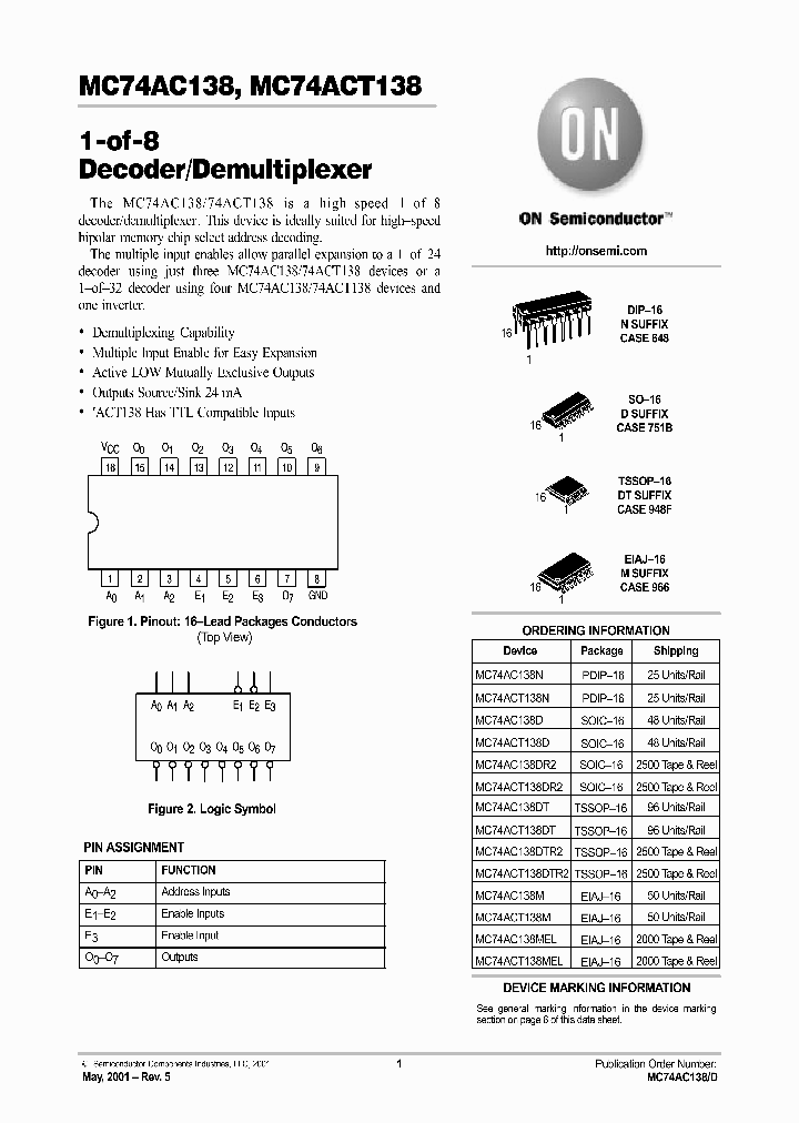 MC74AC138-D_2176205.PDF Datasheet