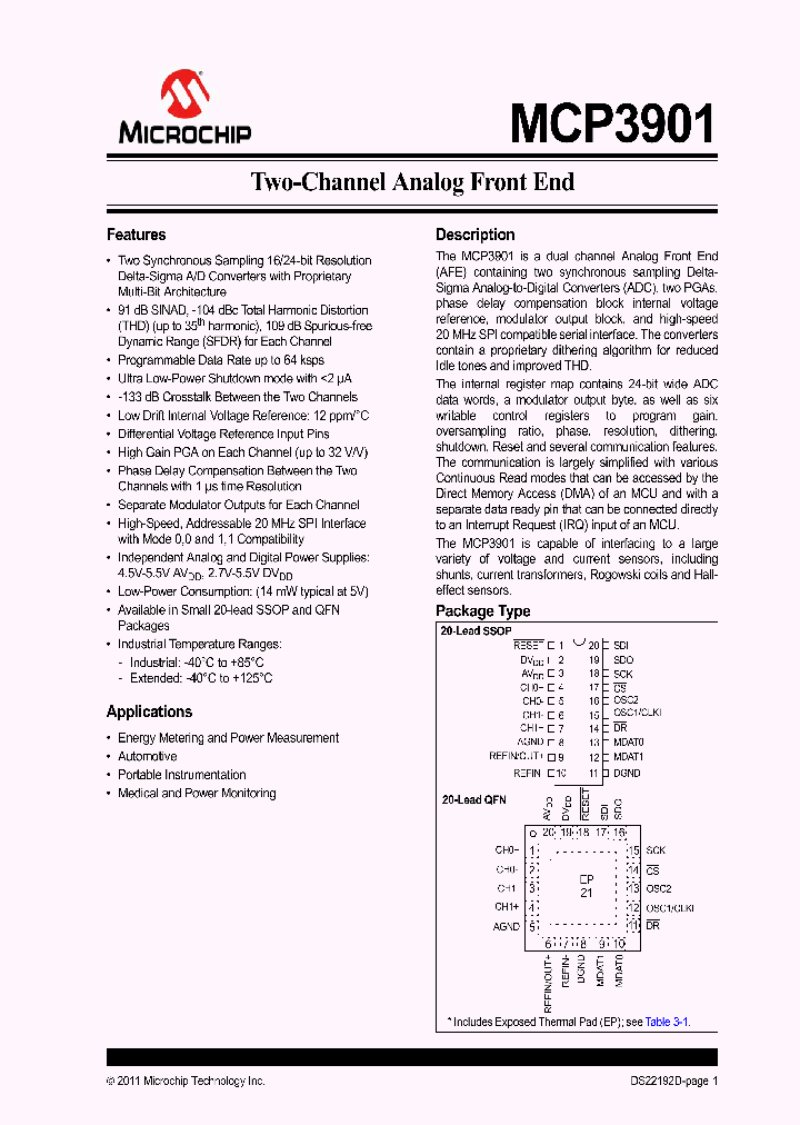 MCP3901_2180218.PDF Datasheet