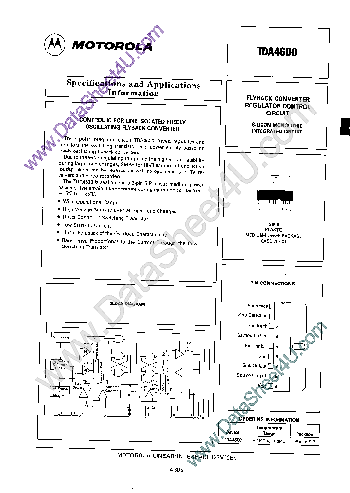 TDA4600_2179480.PDF Datasheet