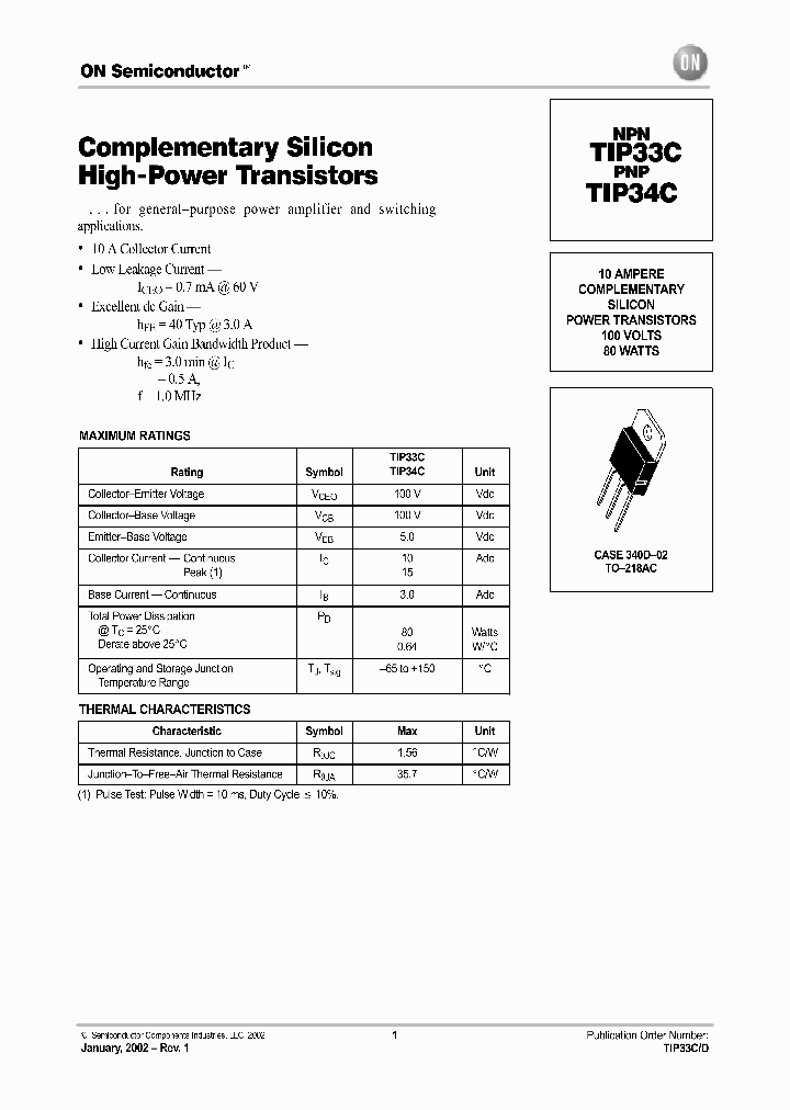 TIP33C-D_2198231.PDF Datasheet
