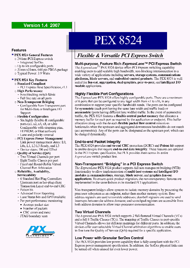 PEX8524-BCRDK_2200451.PDF Datasheet