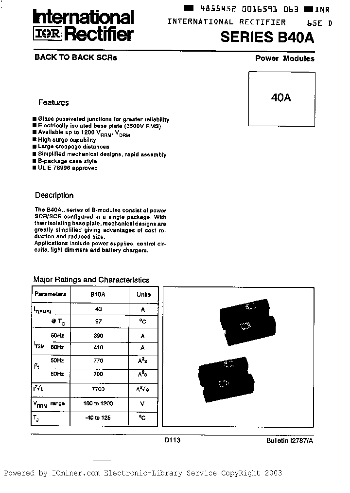 B40A100_2202139.PDF Datasheet