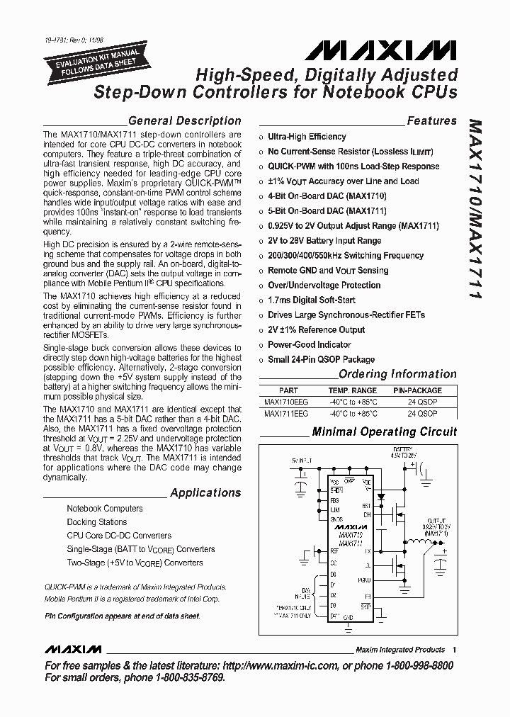 MAX1710_2208687.PDF Datasheet