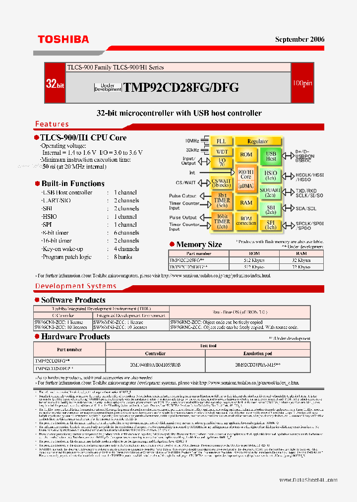 TMP92CD28DFG_2216472.PDF Datasheet