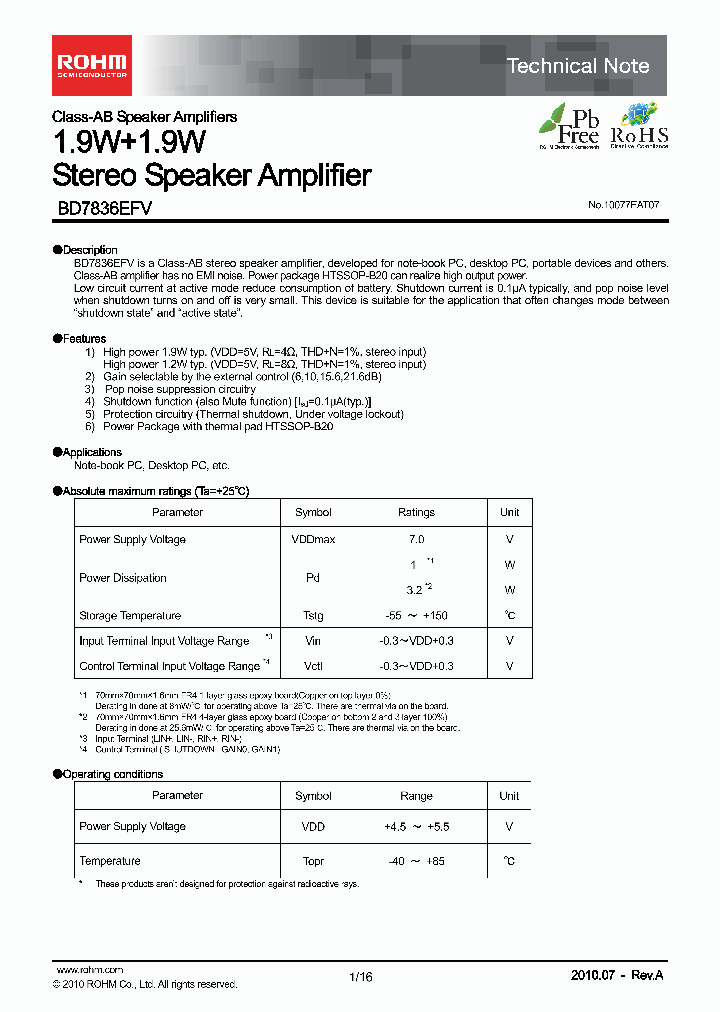 BD7836EFV_2216423.PDF Datasheet