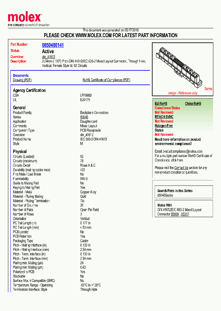 85048-0141_2214869.PDF Datasheet