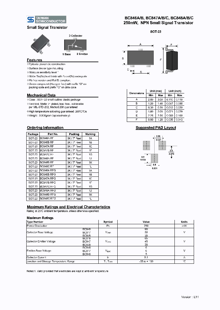 BC848CRF_2215445.PDF Datasheet