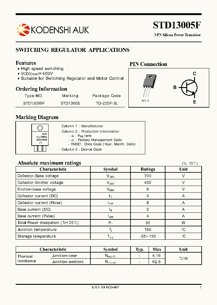 STD13005F_2219006.PDF Datasheet