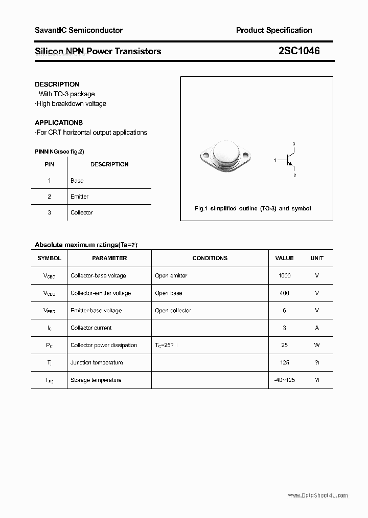 2SC1046_2231502.PDF Datasheet