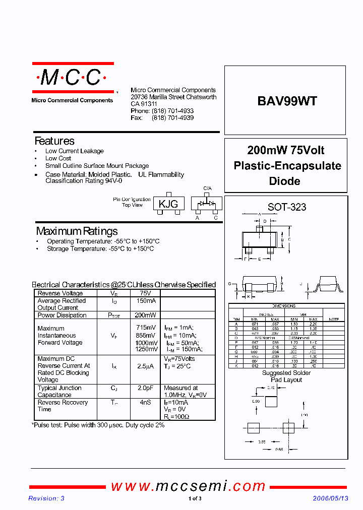 BAV99WT_2233740.PDF Datasheet