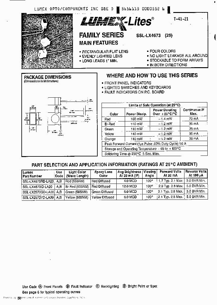 SSL-LX4673RD-LA20_2232038.PDF Datasheet
