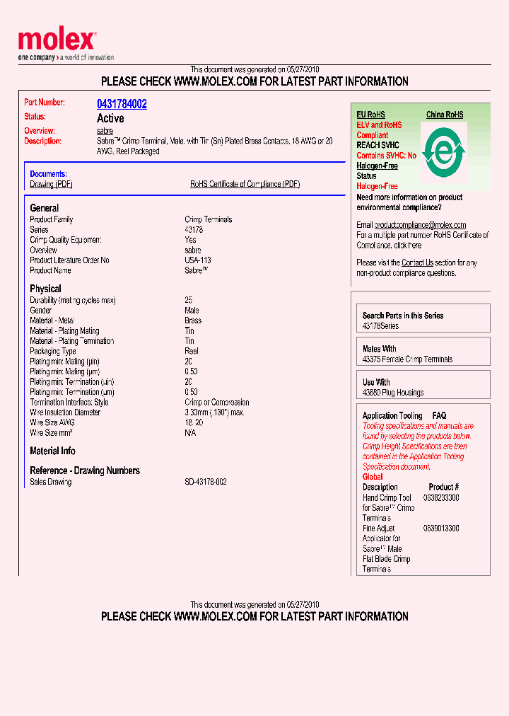 43178-4002_2236686.PDF Datasheet