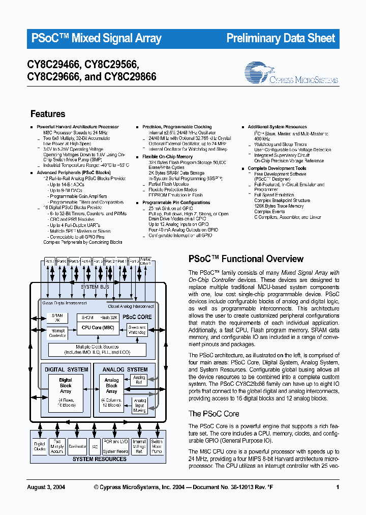 CY8C29666-24LFXI_2238513.PDF Datasheet