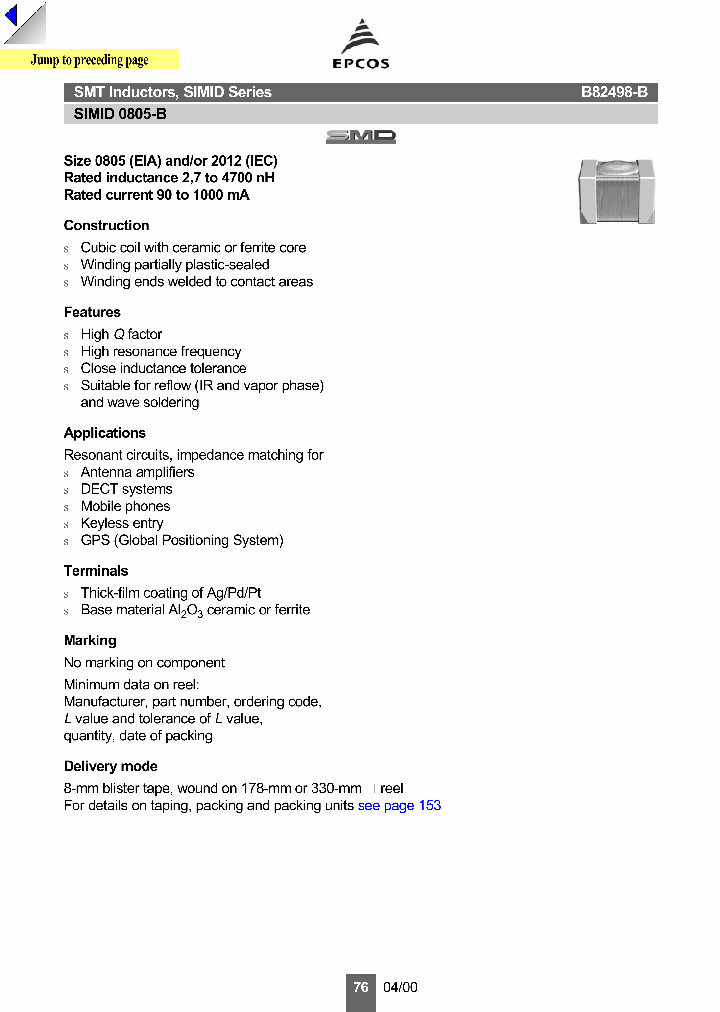 B82498-BXXX_2257283.PDF Datasheet