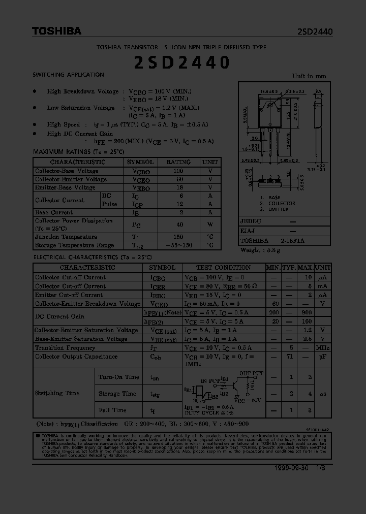 2SD2440BL_2258147.PDF Datasheet