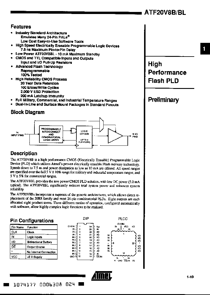 ATF20V8BL-10PC_2263297.PDF Datasheet