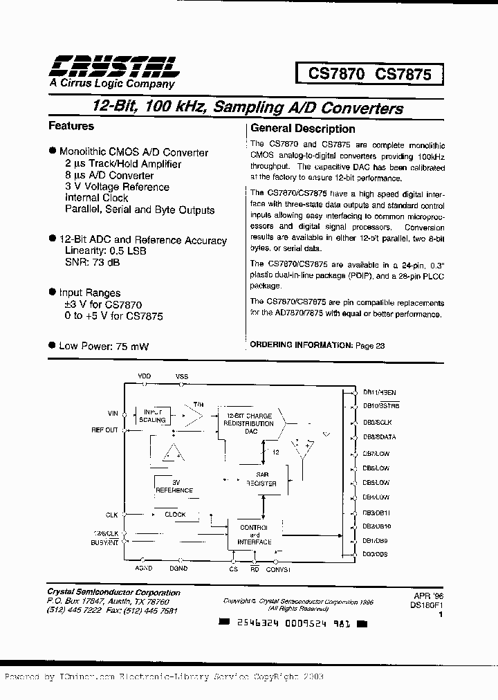 CS7875-KL_2270029.PDF Datasheet