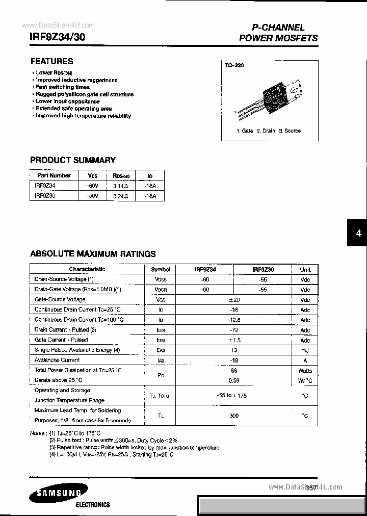 IRF9Z30_2269149.PDF Datasheet