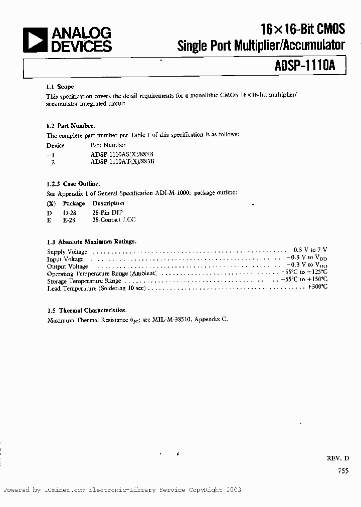 ADSP-1110ATD883B_2275006.PDF Datasheet