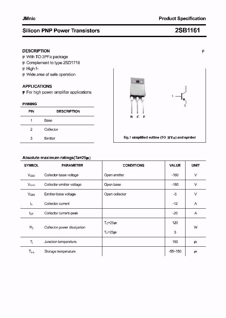 2SB1161_2286410.PDF Datasheet