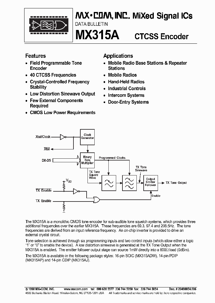 MX315A_2296711.PDF Datasheet