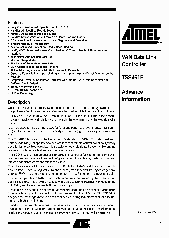 TSS461E_2297436.PDF Datasheet