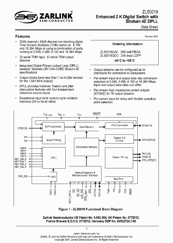ZL50019_2298651.PDF Datasheet
