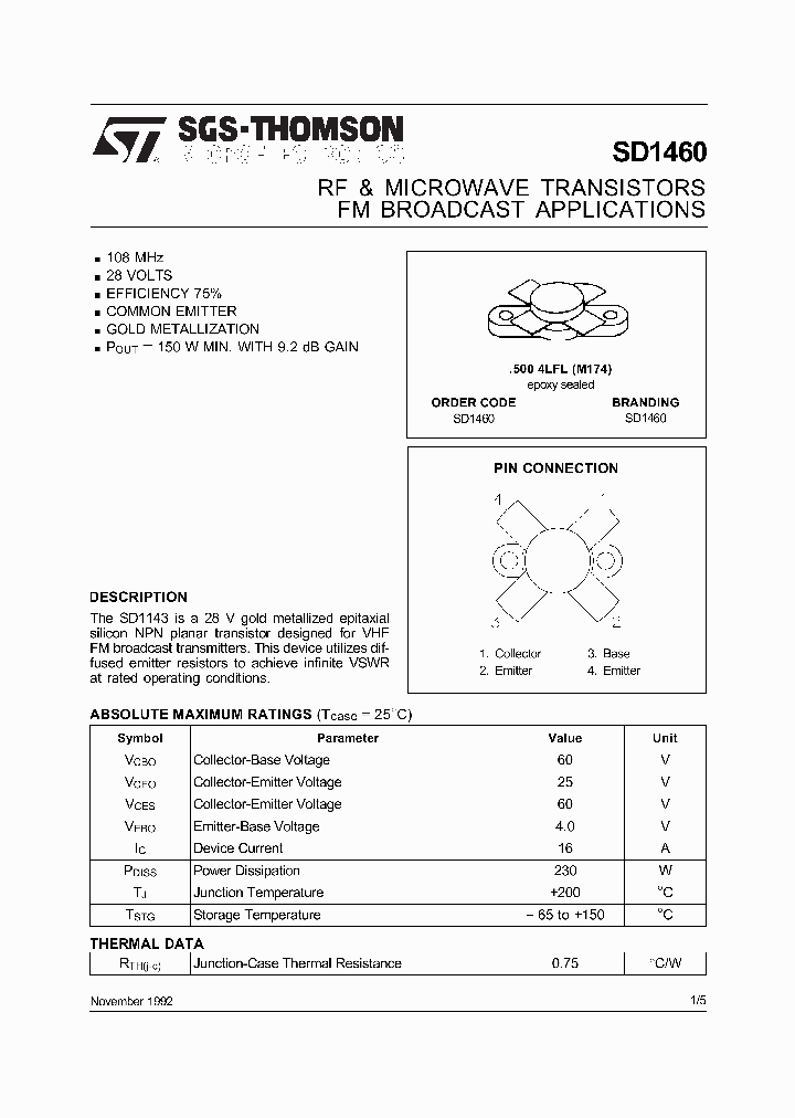SD1460_2297501.PDF Datasheet