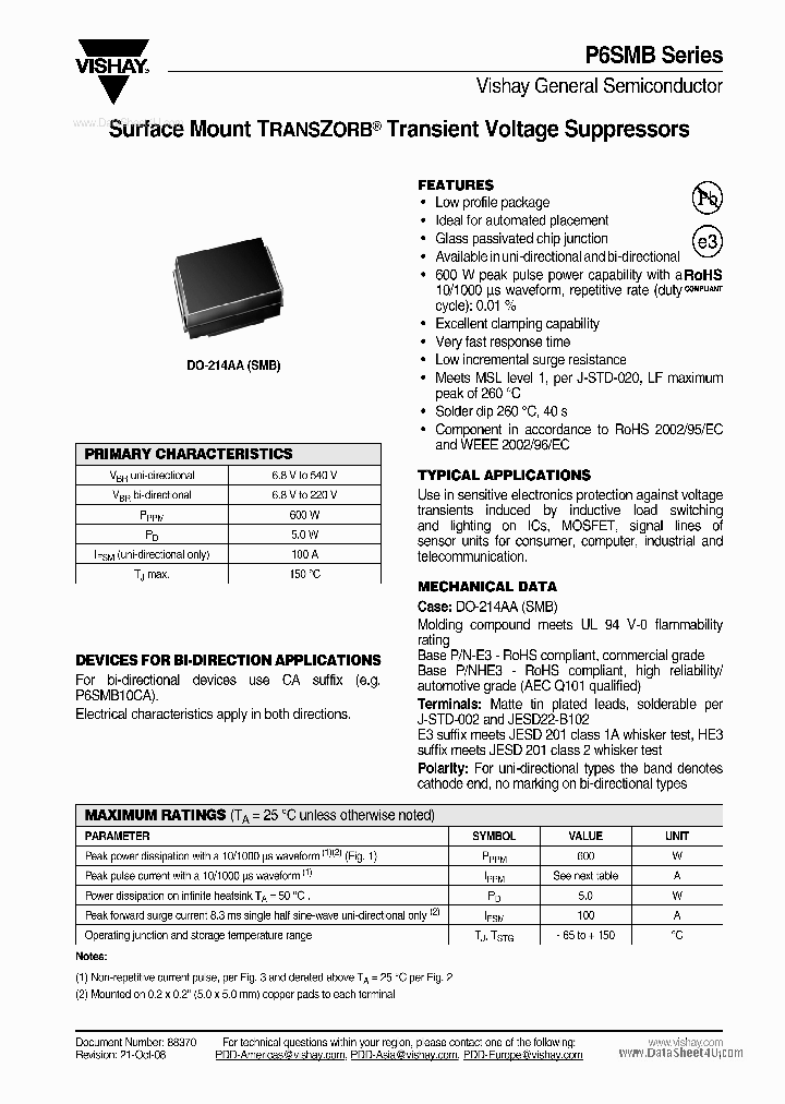 P6SMB_2312468.PDF Datasheet